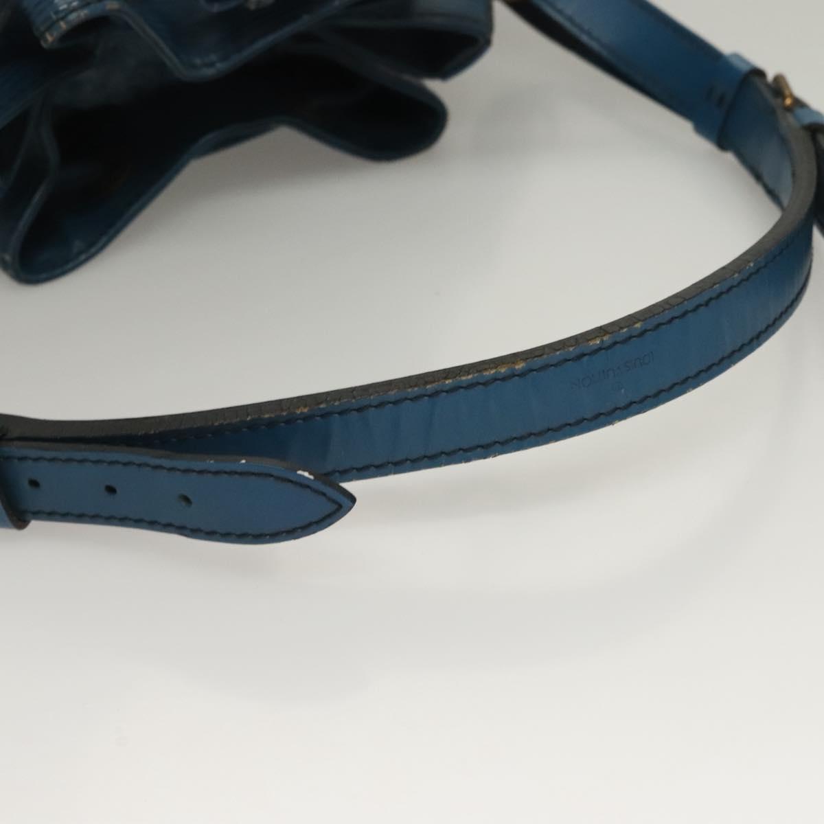 LOUIS VUITTON Epi Petit Noe Shoulder Bag Blue M44105 LV Auth 132176