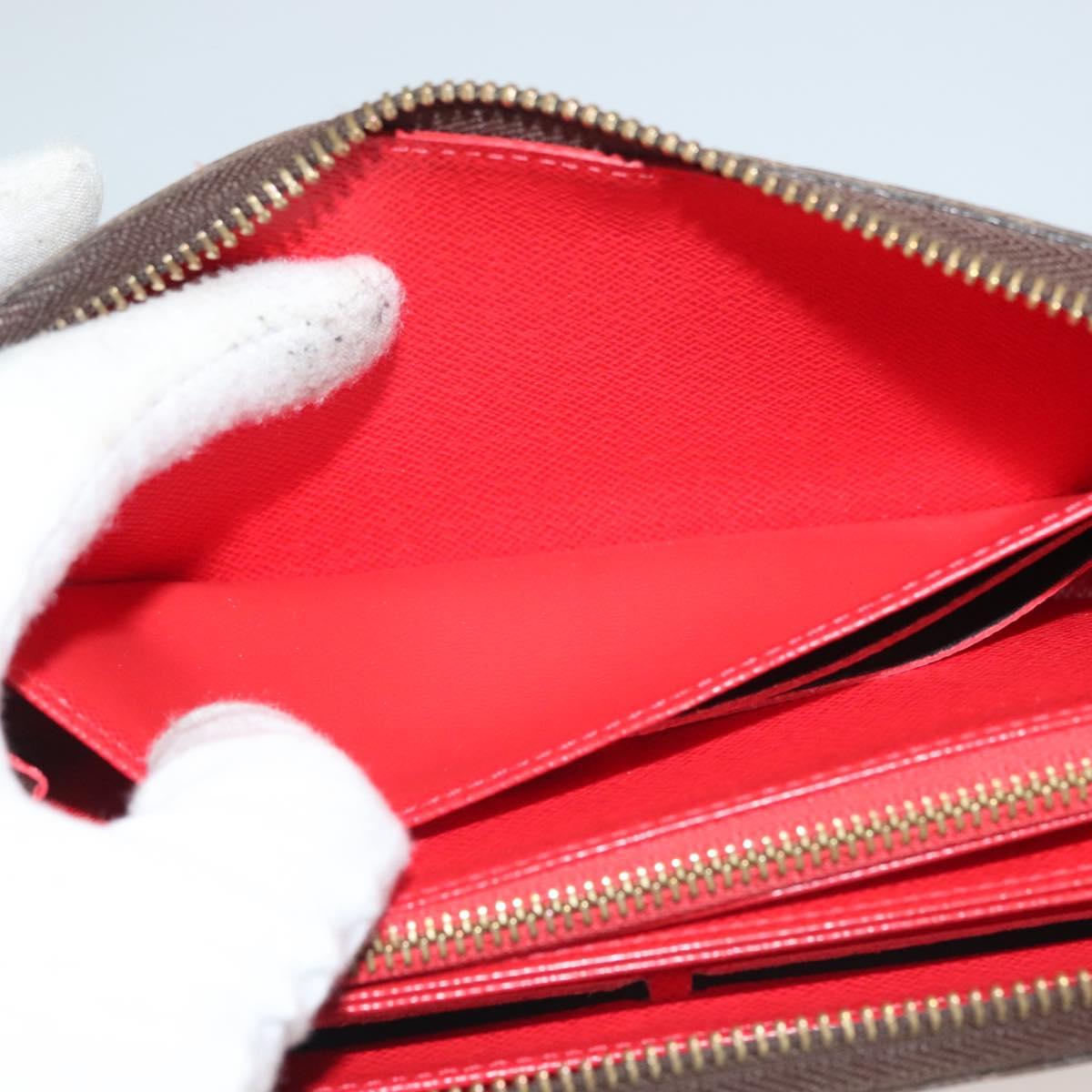LOUIS VUITTON Monogram Yayoi Kusama Zippy Wallet Red M60450 LV Auth 132196