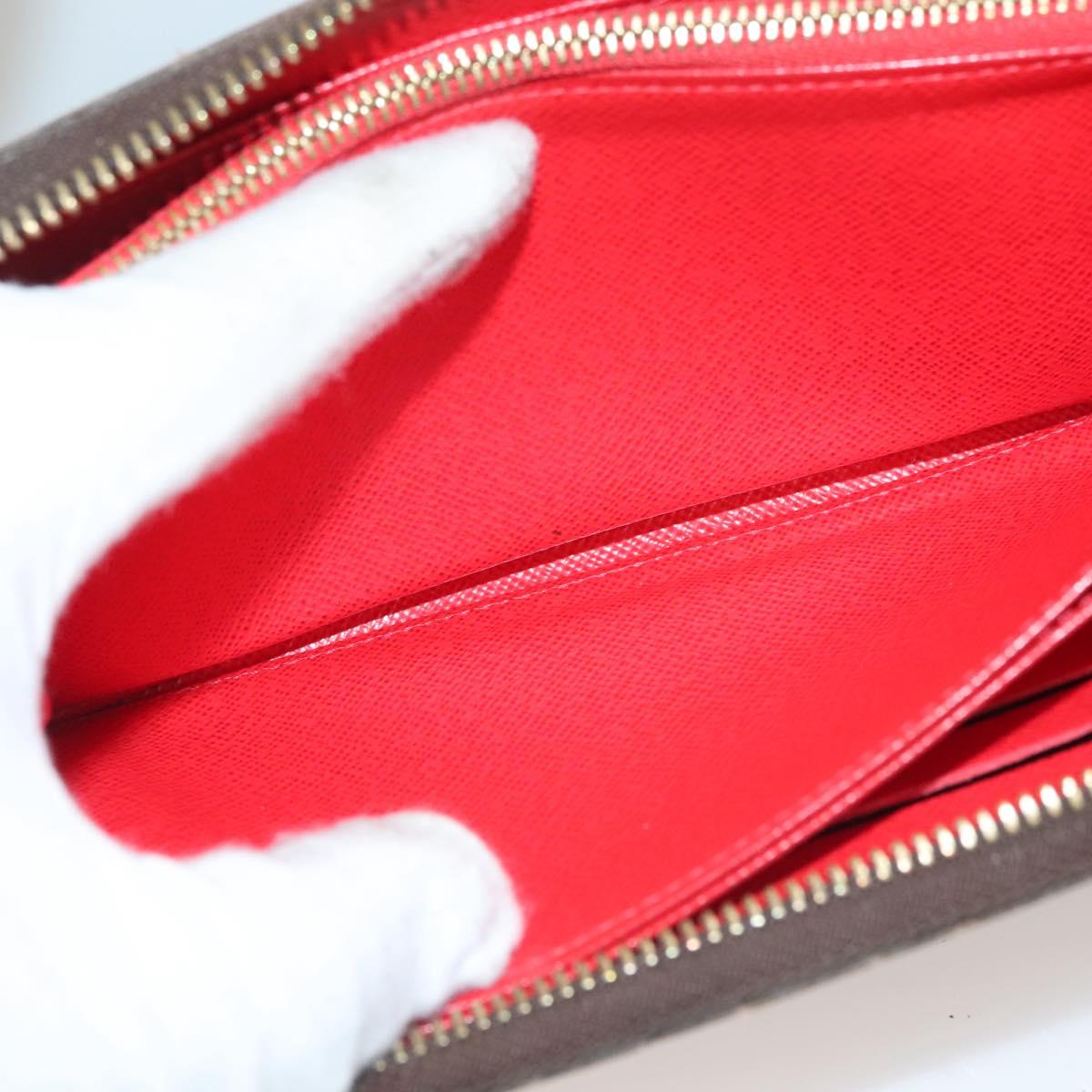 LOUIS VUITTON Monogram Yayoi Kusama Zippy Wallet Red M60450 LV Auth 132196