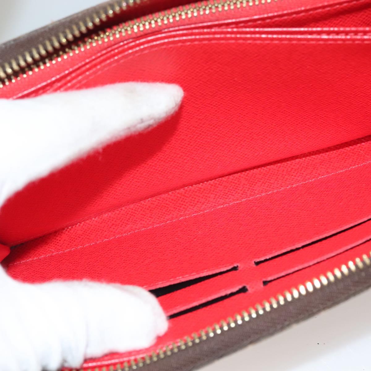 LOUIS VUITTON Monogram Yayoi Kusama Zippy Wallet Red M60450 LV Auth 132196