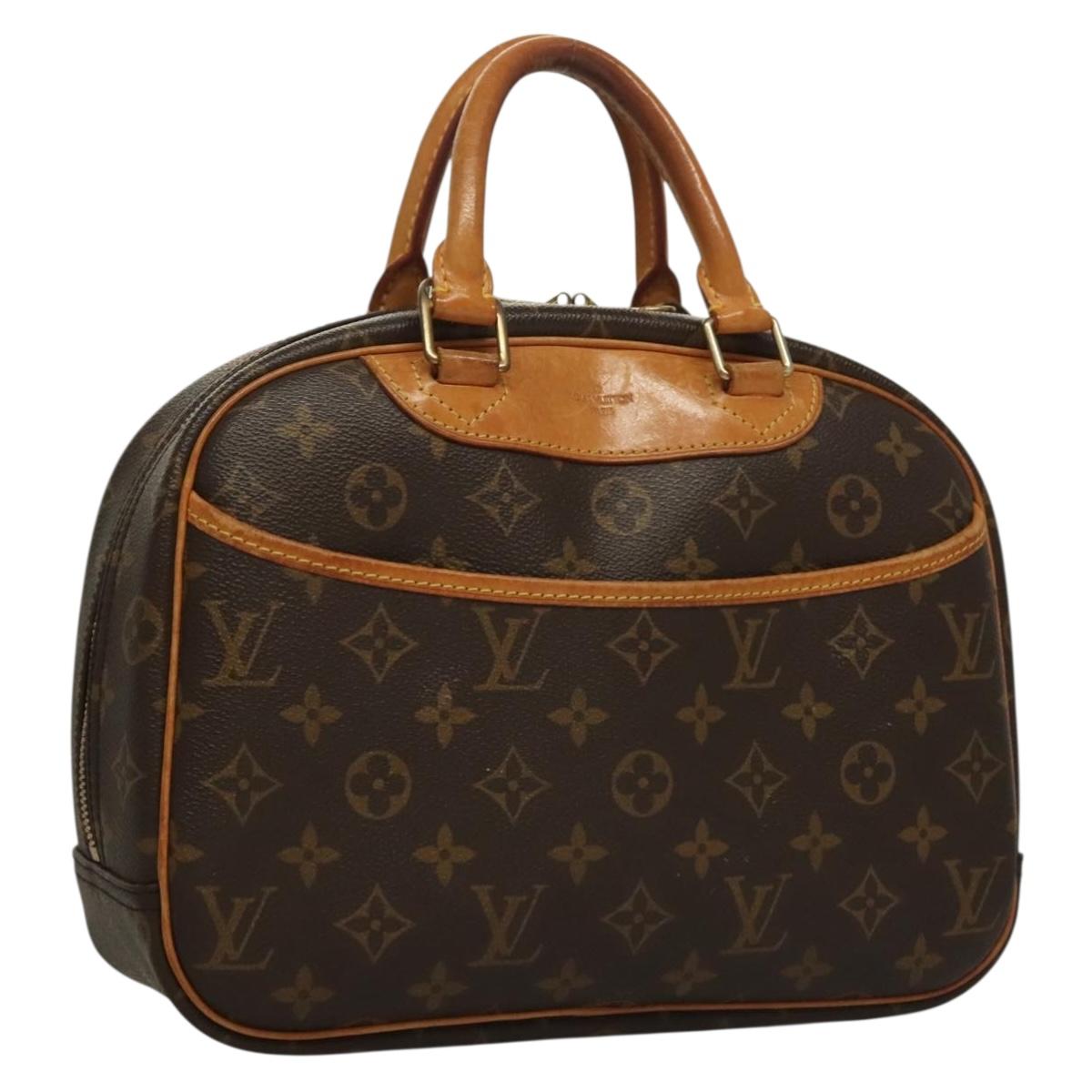 LOUIS VUITTON Monogram Trouville Hand Bag M42228 LV Auth 132216