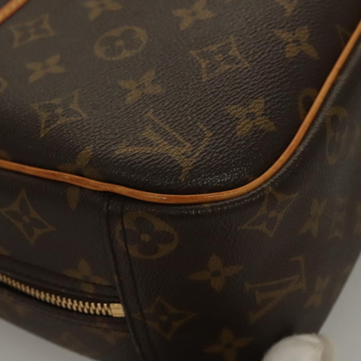 LOUIS VUITTON Monogram Trouville Hand Bag M42228 LV Auth 132216