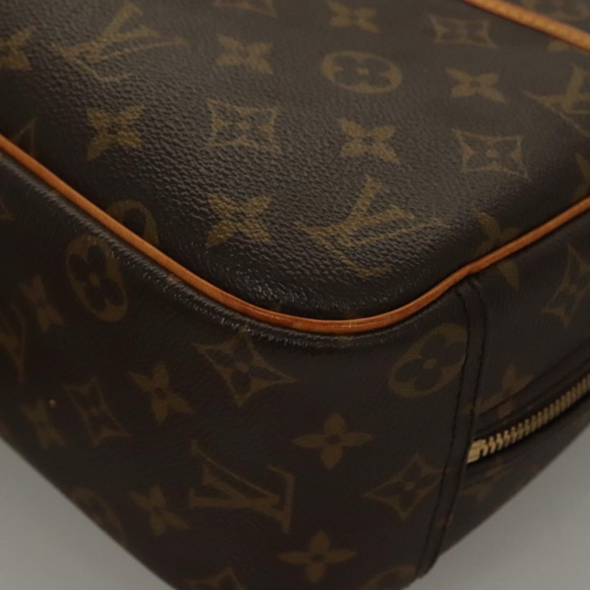 LOUIS VUITTON Monogram Trouville Hand Bag M42228 LV Auth 132216