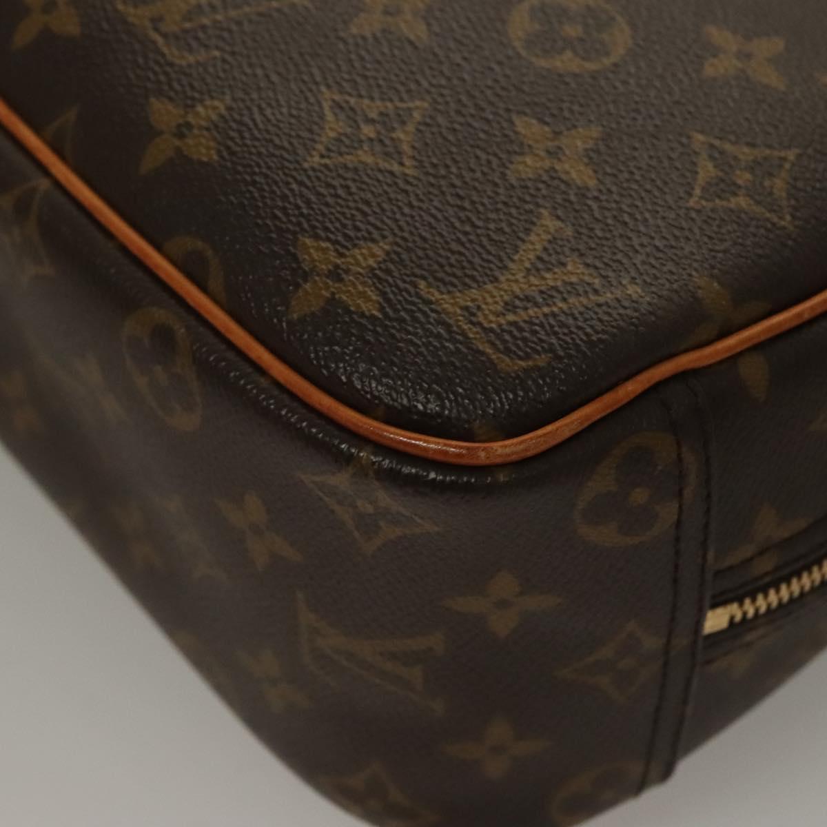 LOUIS VUITTON Monogram Trouville Hand Bag M42228 LV Auth 132216
