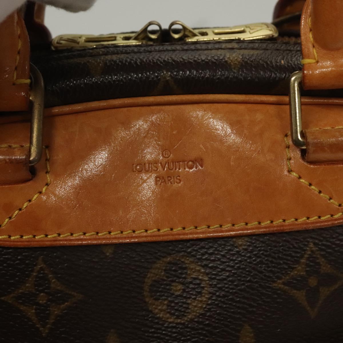 LOUIS VUITTON Monogram Trouville Hand Bag M42228 LV Auth 132216