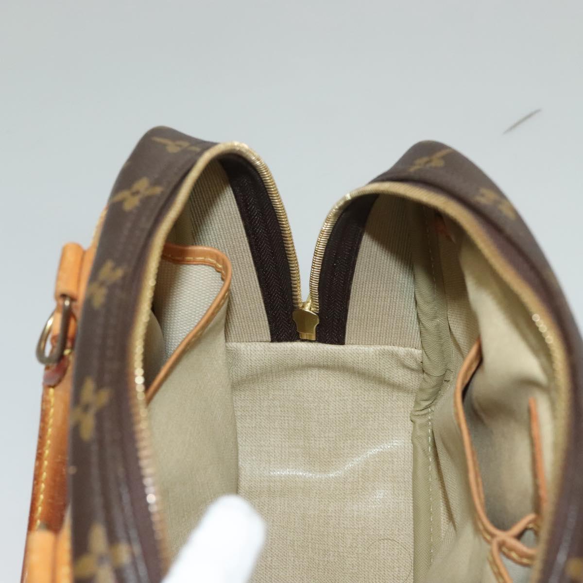 LOUIS VUITTON Monogram Trouville Hand Bag M42228 LV Auth 132216