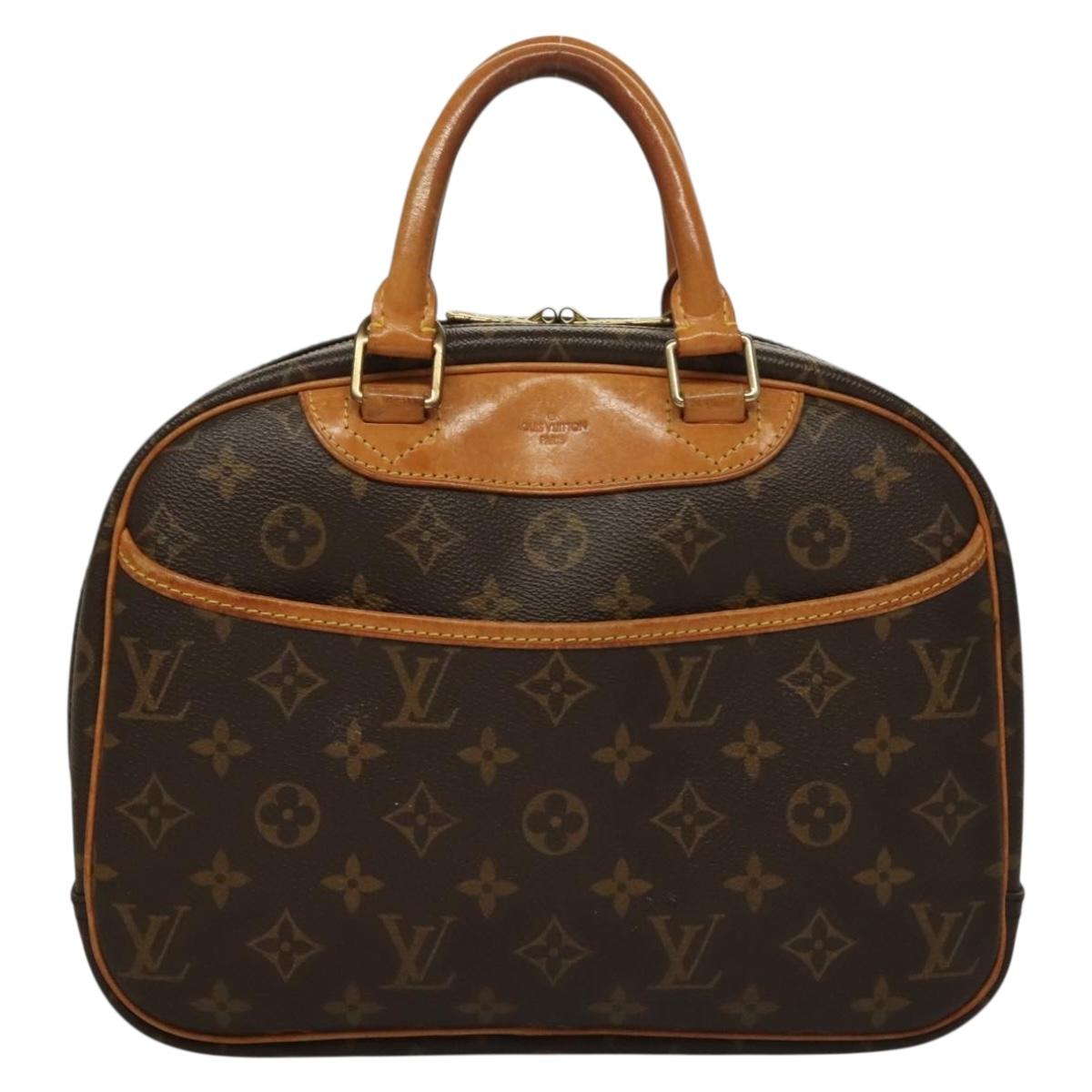 LOUIS VUITTON Monogram Trouville Hand Bag M42228 LV Auth 132216