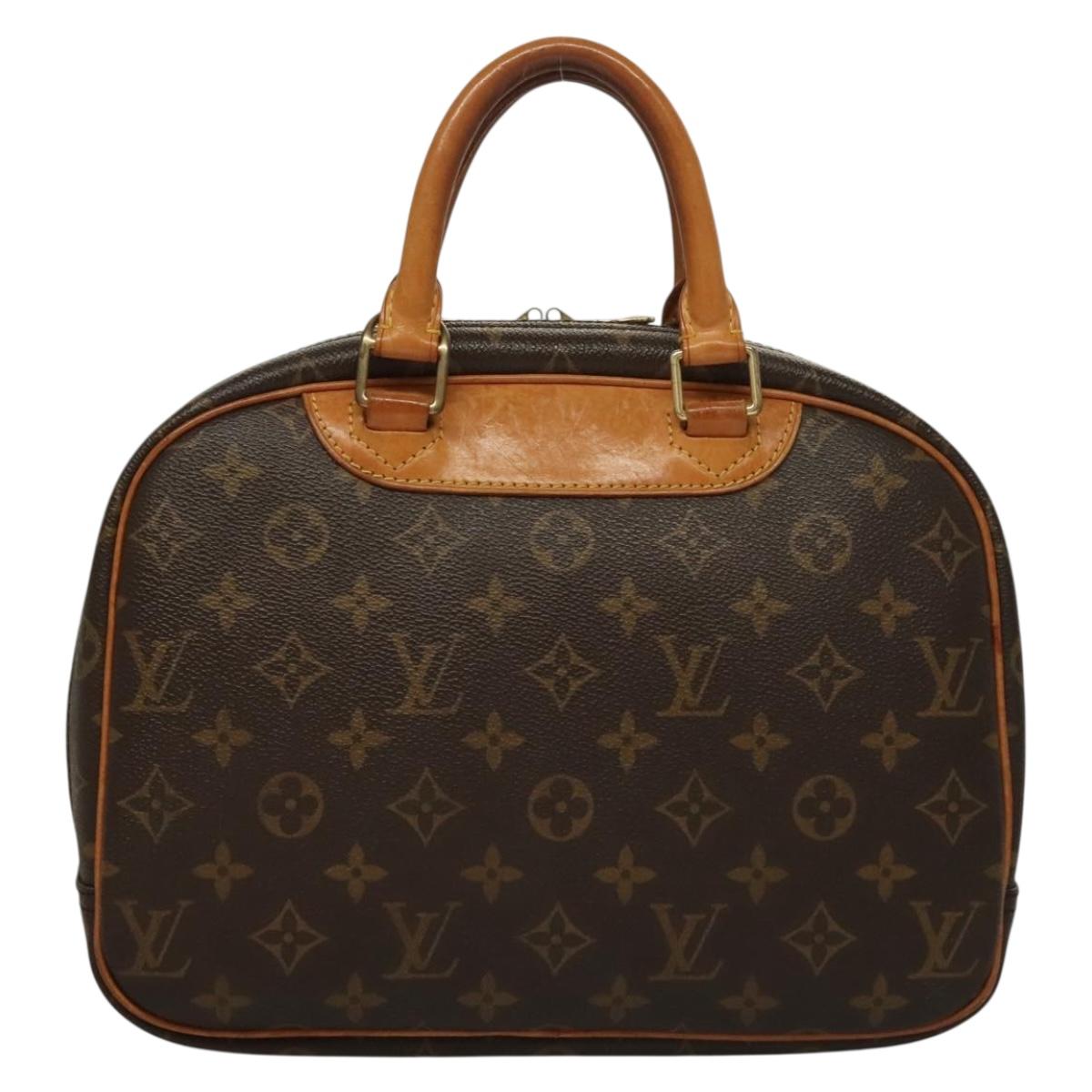 LOUIS VUITTON Monogram Trouville Hand Bag M42228 LV Auth 132216