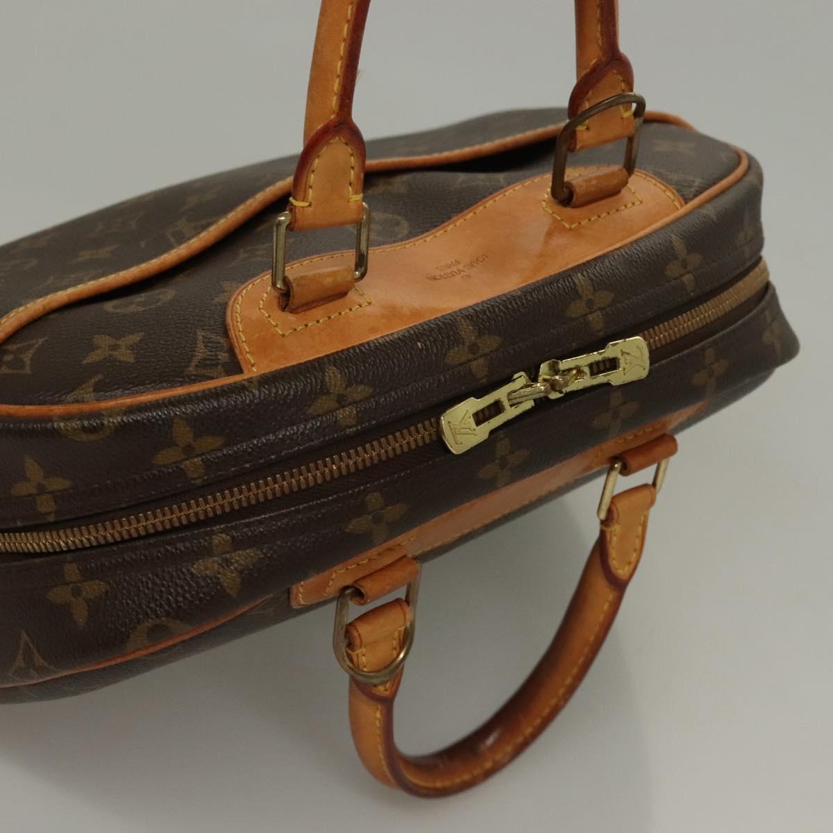 LOUIS VUITTON Monogram Trouville Hand Bag M42228 LV Auth 132216