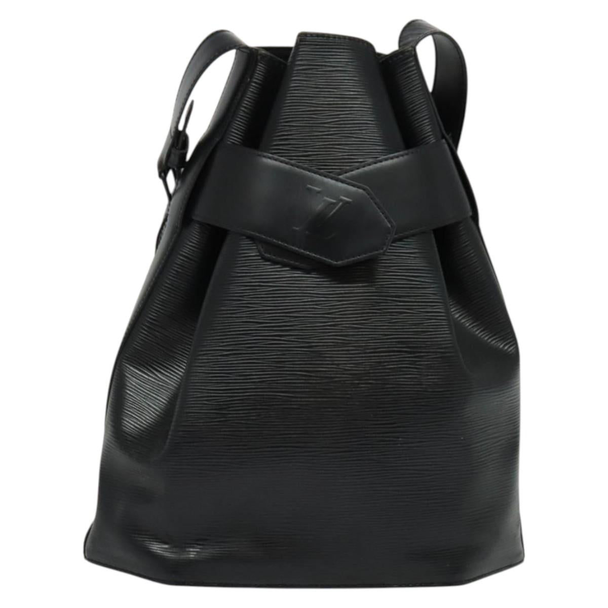 LOUIS VUITTON Epi Sac Depaule GM Shoulder Bag Black M80155 LV Auth 132229
