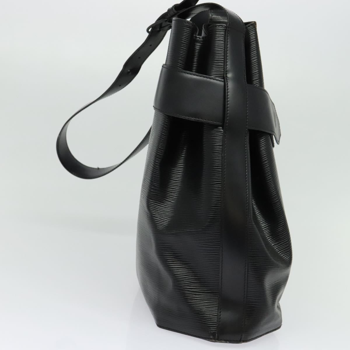 LOUIS VUITTON Epi Sac Depaule GM Shoulder Bag Black M80155 LV Auth 132229