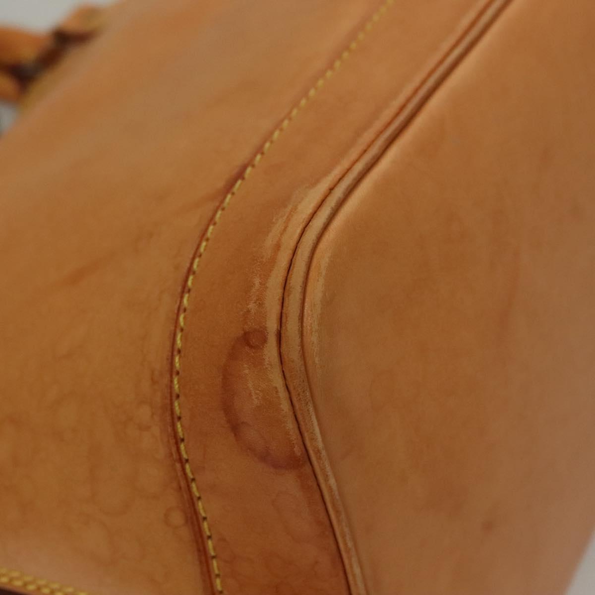 LOUIS VUITTON Nomad leather Alma Hand Bag Beige M85000 LV Auth 132230