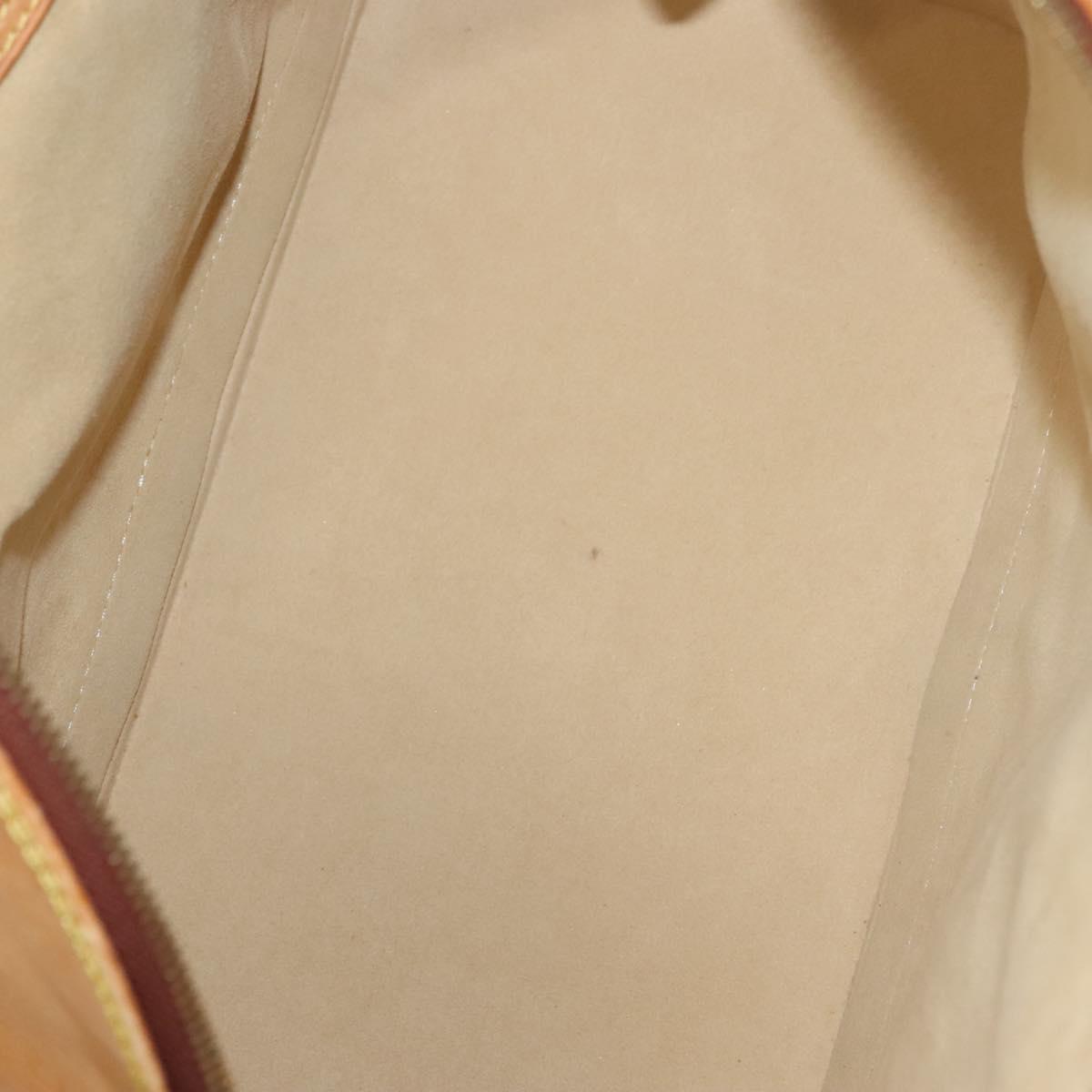 LOUIS VUITTON Nomad leather Alma Hand Bag Beige M85000 LV Auth 132230