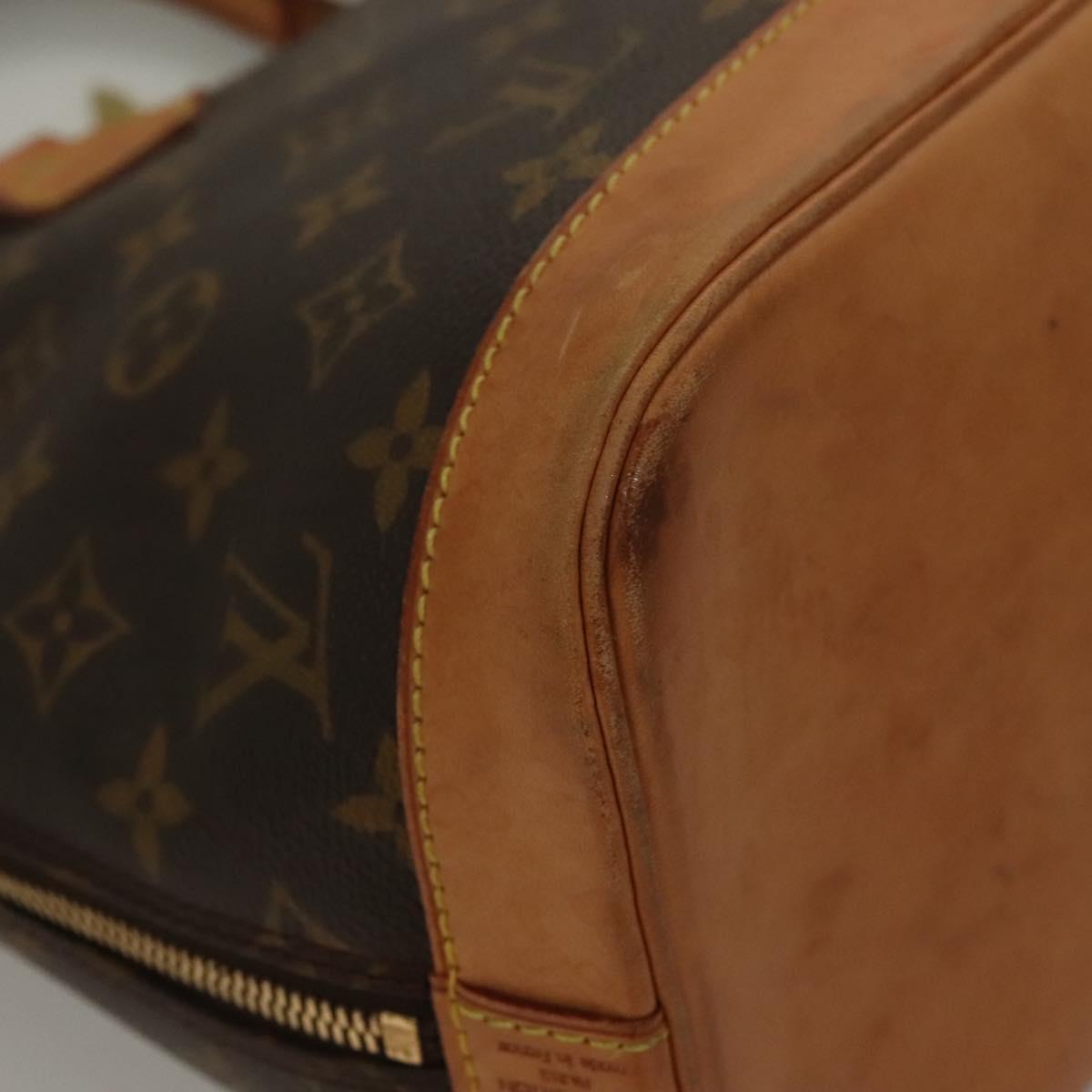 LOUIS VUITTON Monogram Alma Hand Bag M51130 LV Auth 132236