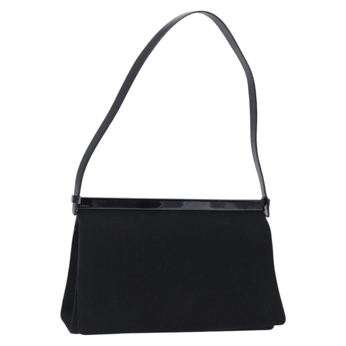 GUCCI Shoulder Bag Nylon Black Auth 132240