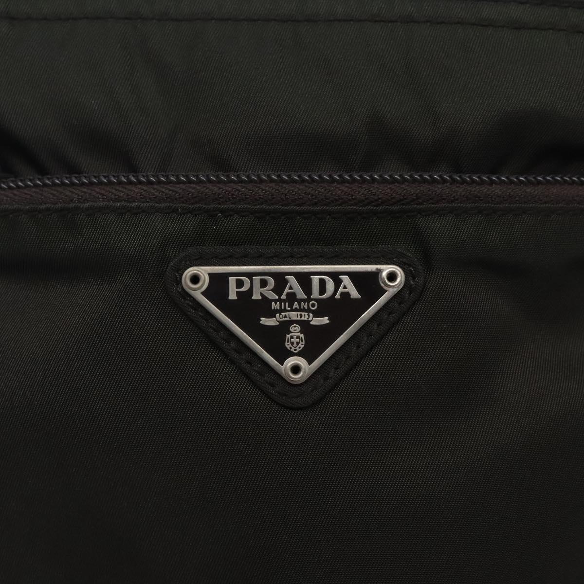 PRADA Shoulder Bag Nylon Khaki Auth 132244
