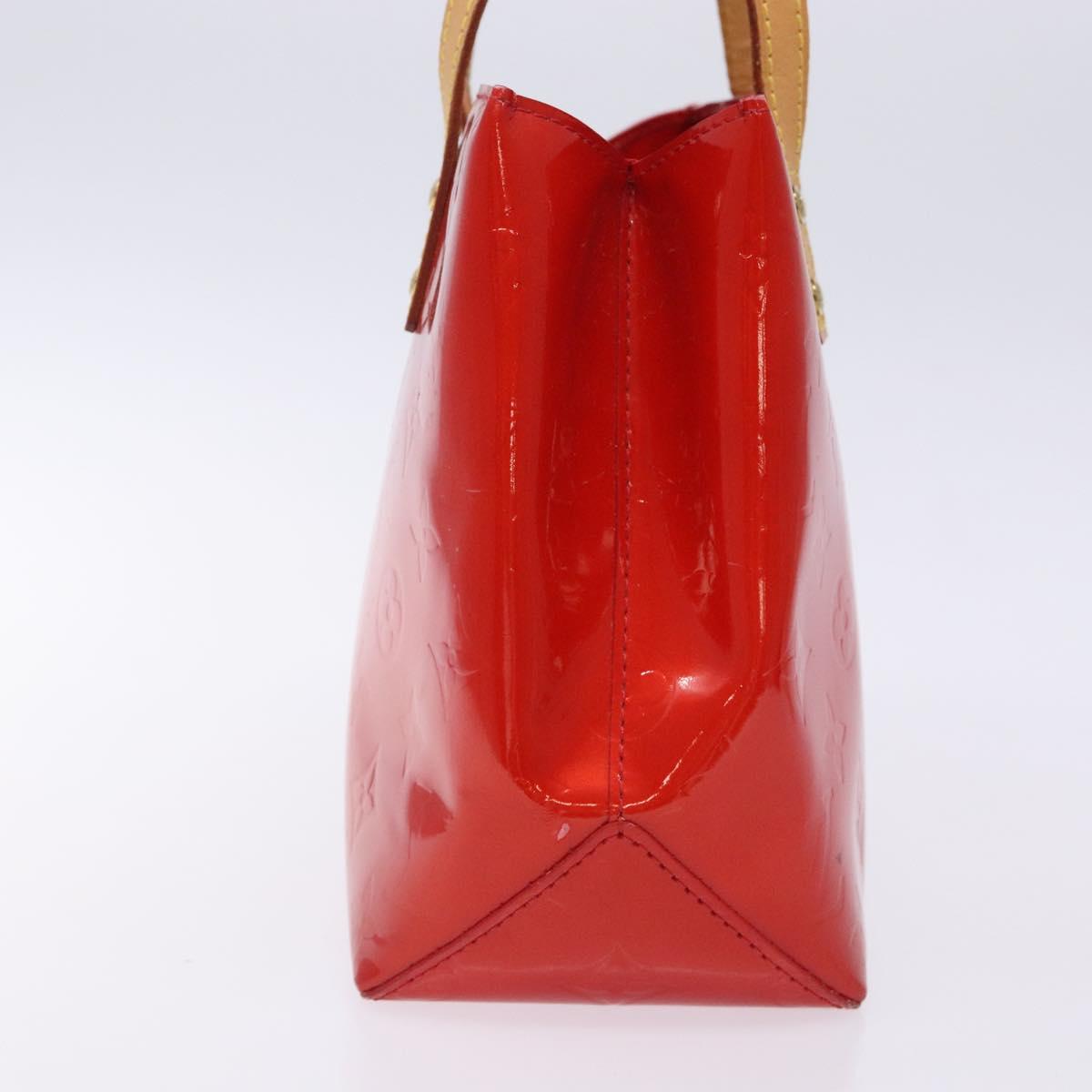 LOUIS VUITTON Monogram Vernis Reade PM Hand Bag Red Rouge M91088 LV Auth 132250