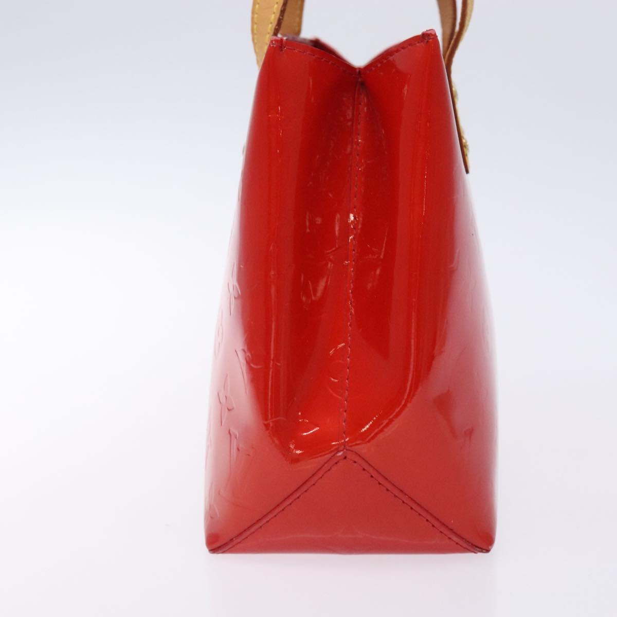 LOUIS VUITTON Monogram Vernis Reade PM Hand Bag Red Rouge M91088 LV Auth 132250