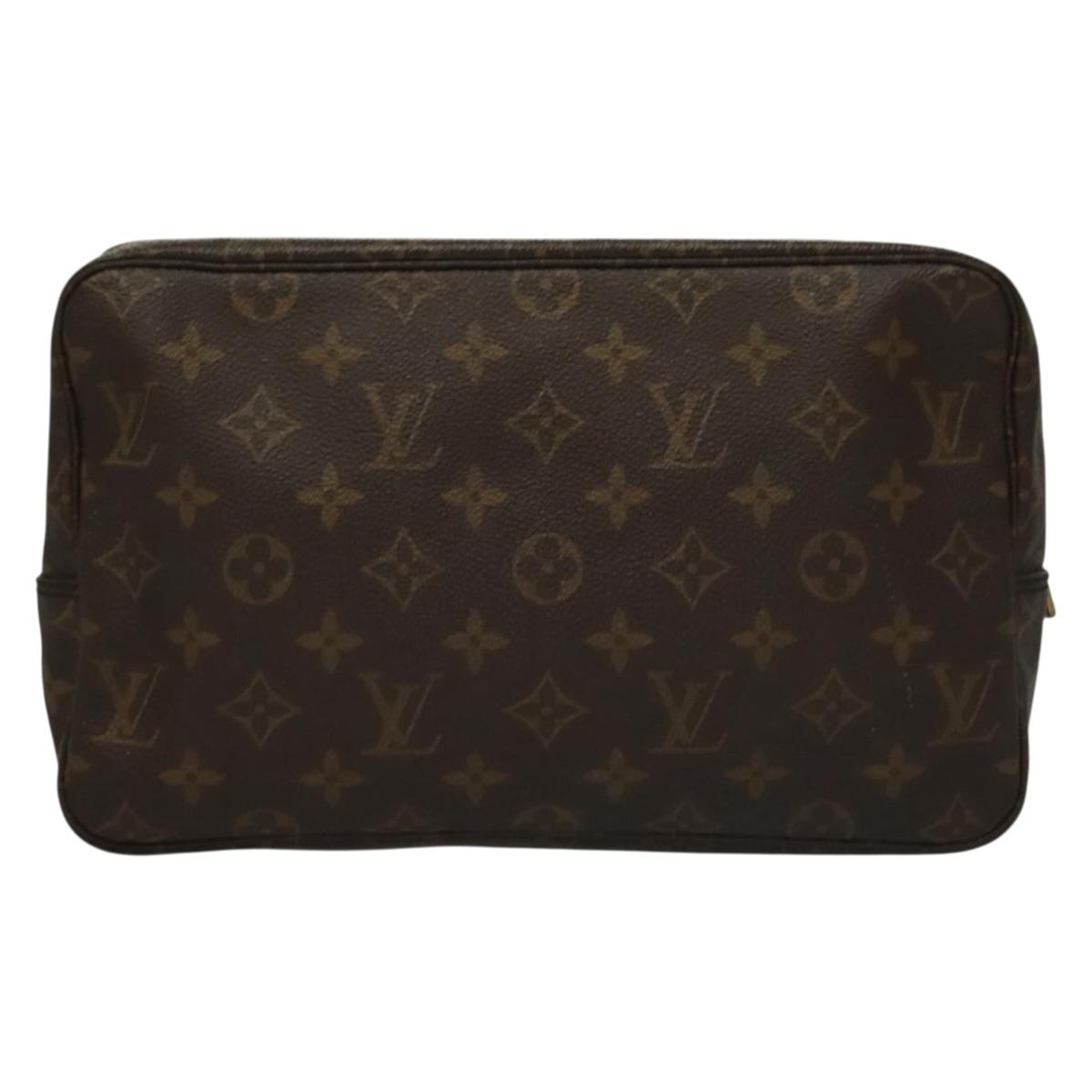 LOUIS VUITTON Monogram Trousse Toilette 28 Clutch Bag M47522 LV Auth 132251