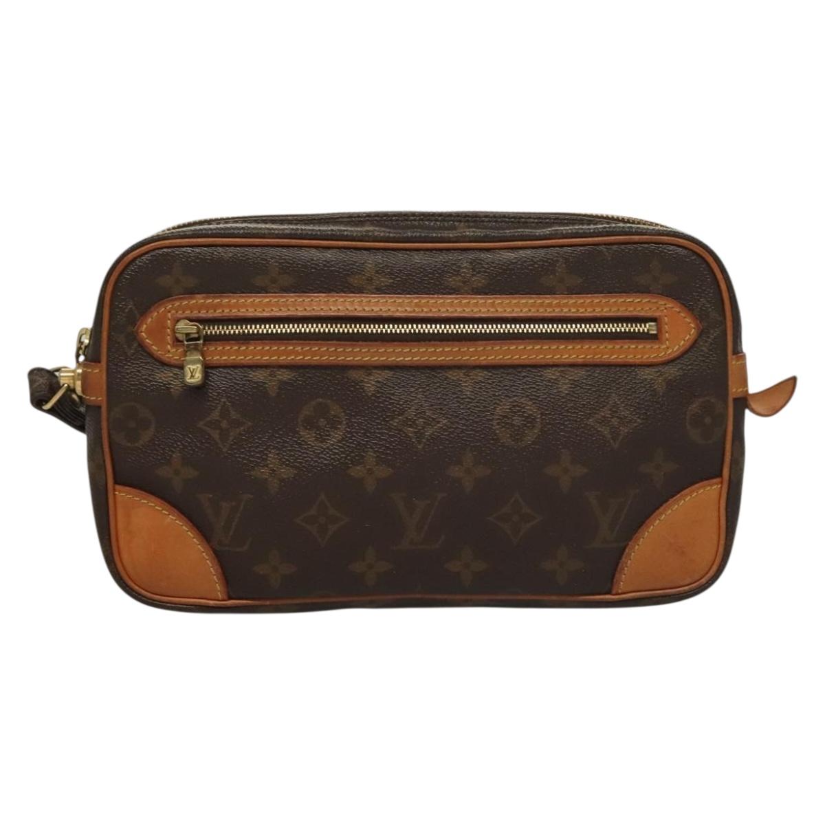 LOUIS VUITTON Monogram Marly Dragonne GM Clutch Bag M51825 LV Auth 132268