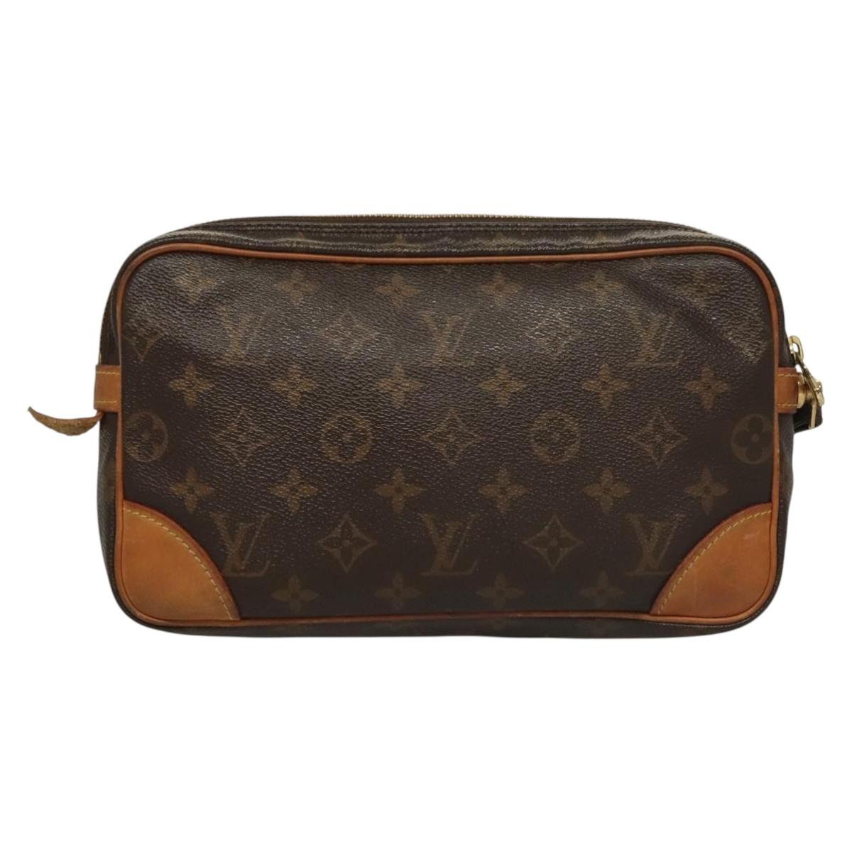 LOUIS VUITTON Monogram Marly Dragonne GM Clutch Bag M51825 LV Auth 132268