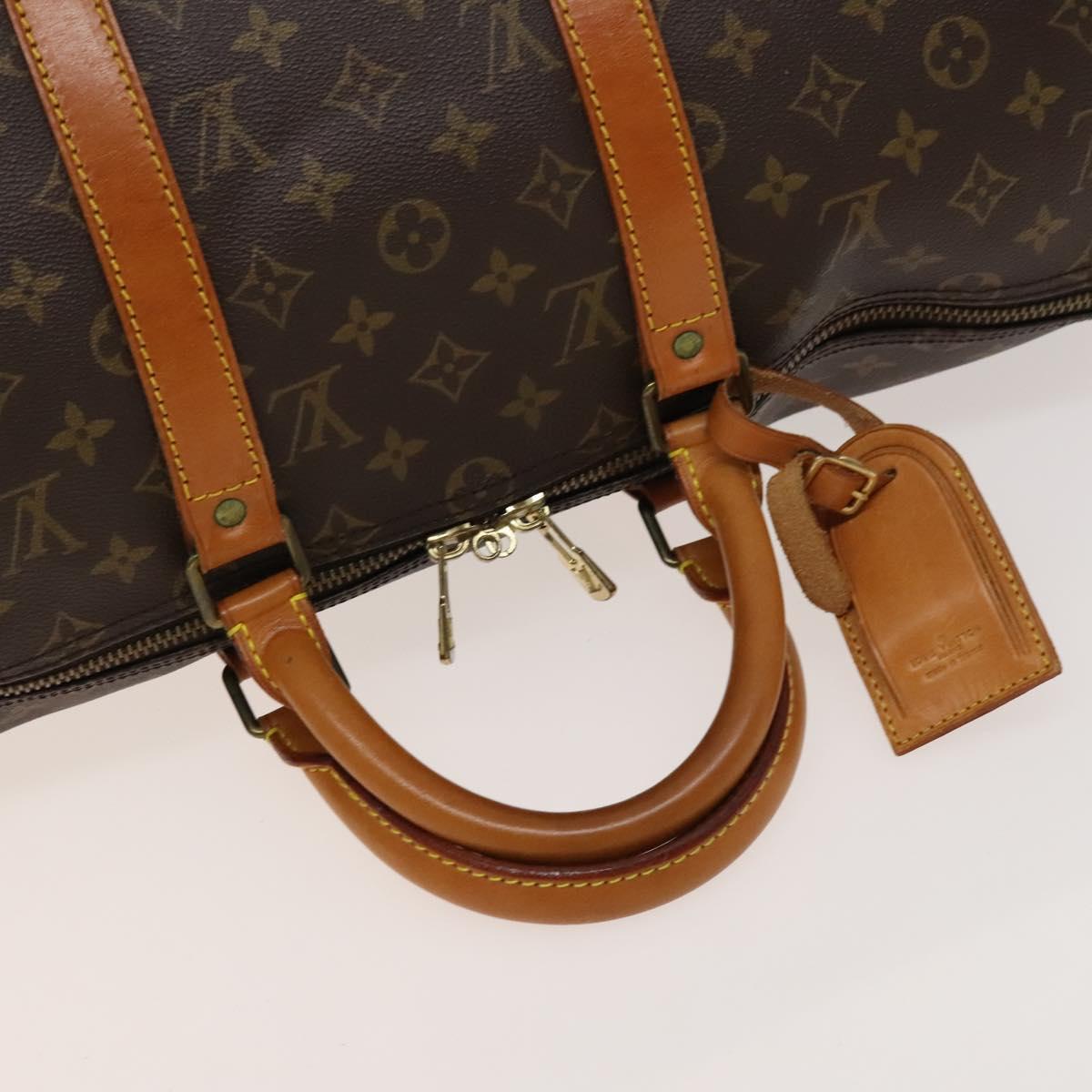LOUIS VUITTON Monogram Keepall 50 Boston Bag M41426 LV Auth 132281