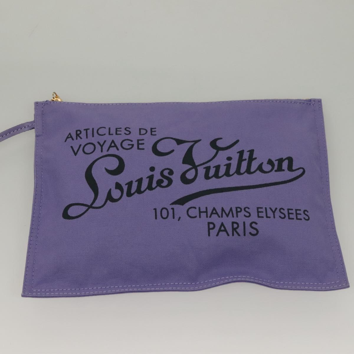 LOUIS VUITTON Beach line Cabas Ipanema PM Bag Canvas Purple M95983 Auth 132301