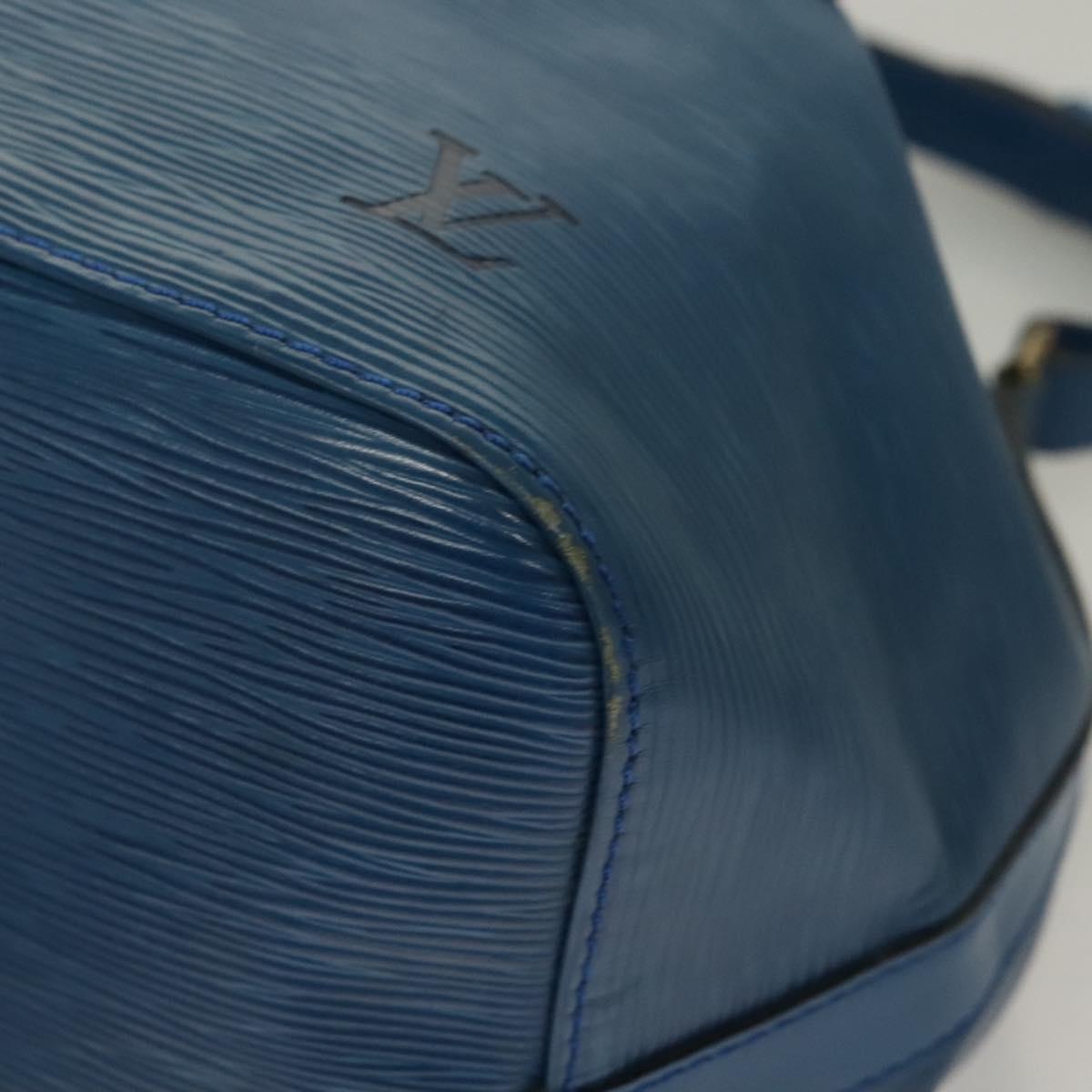 LOUIS VUITTON Epi Petit Noe Shoulder Bag Blue M44105 LV Auth 132303