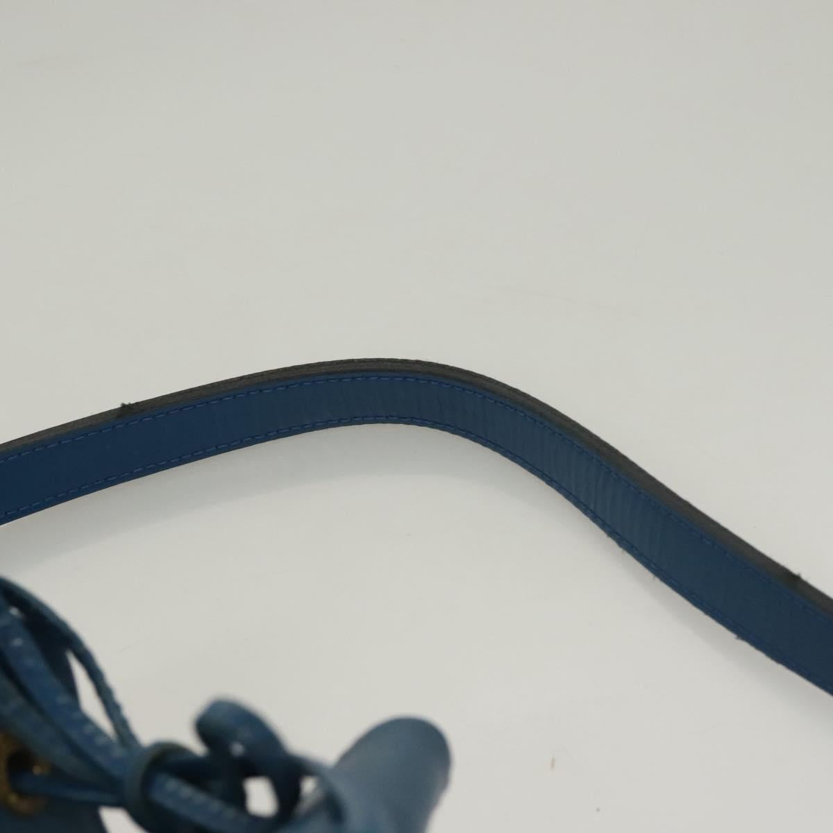 LOUIS VUITTON Epi Petit Noe Shoulder Bag Blue M44105 LV Auth 132303