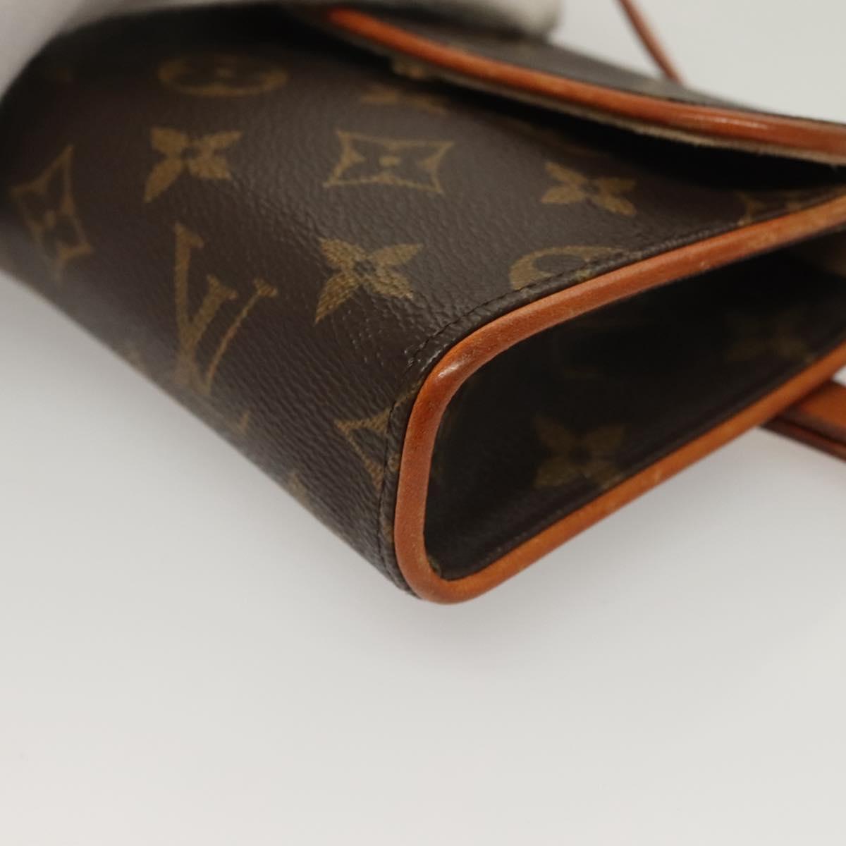 LOUIS VUITTON Monogram Pochette Florentine Waist bag M51855 LV Auth 132335