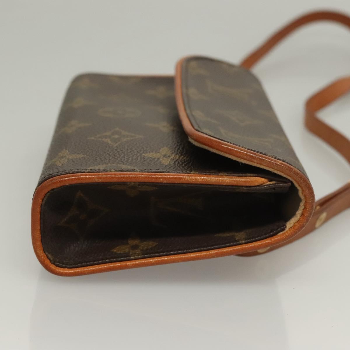 LOUIS VUITTON Monogram Pochette Florentine Waist bag M51855 LV Auth 132335