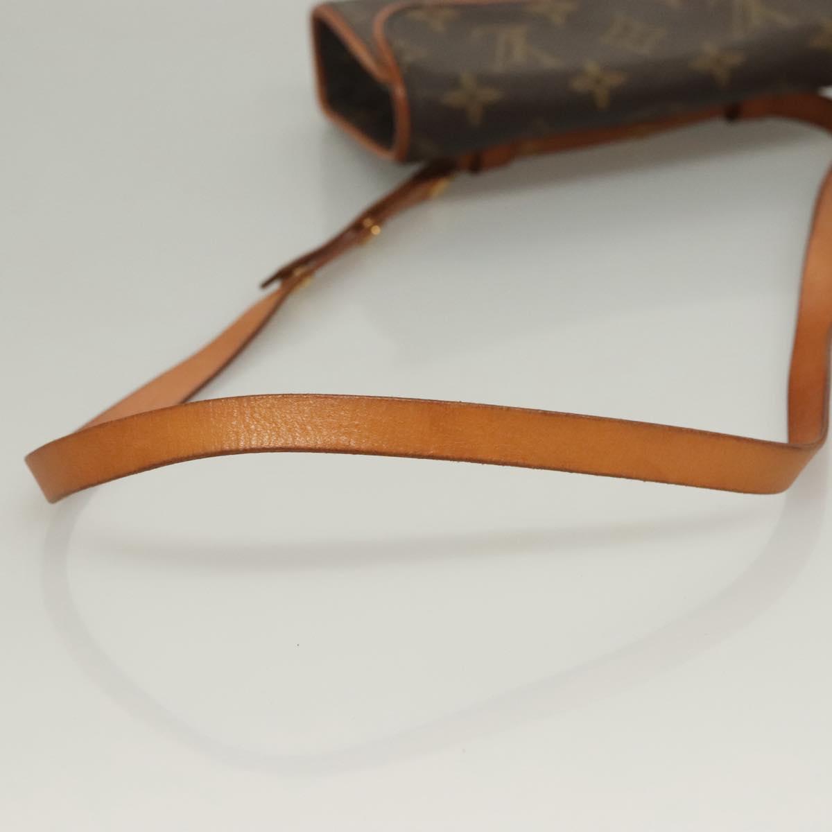 LOUIS VUITTON Monogram Pochette Florentine Waist bag M51855 LV Auth 132335