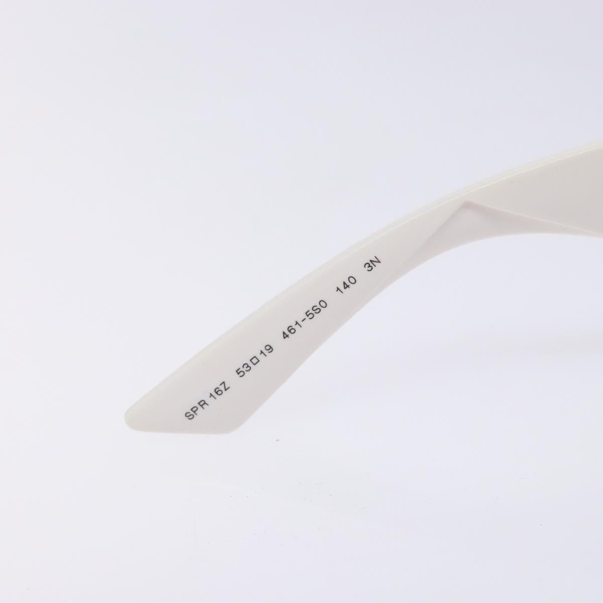 PRADA Sunglasses plastic White Auth 132348