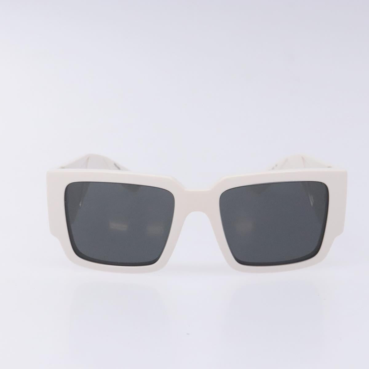 PRADA Sunglasses plastic White Auth 132348