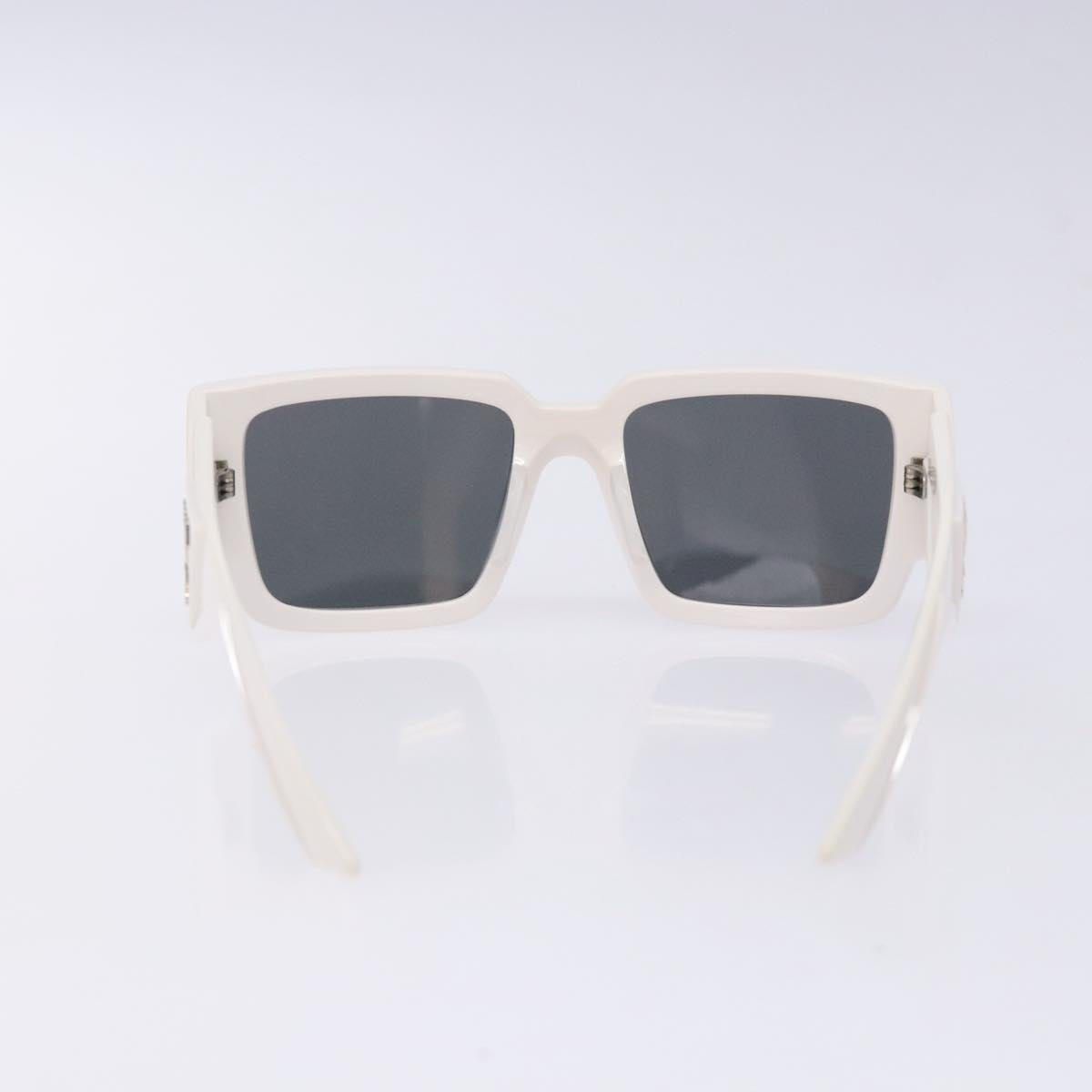 PRADA Sunglasses plastic White Auth 132348