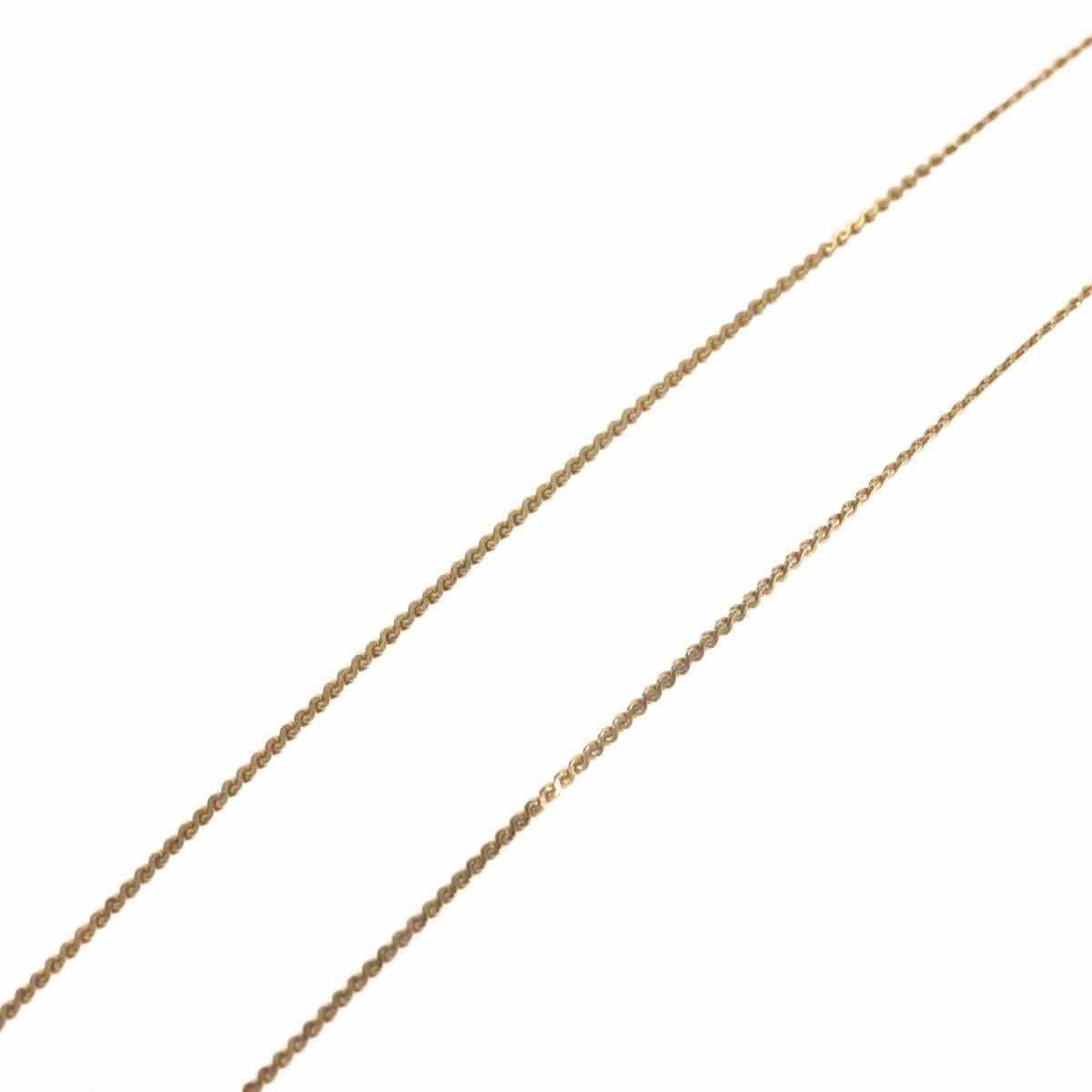 Christian Dior Necklace metal Gold Auth 132360