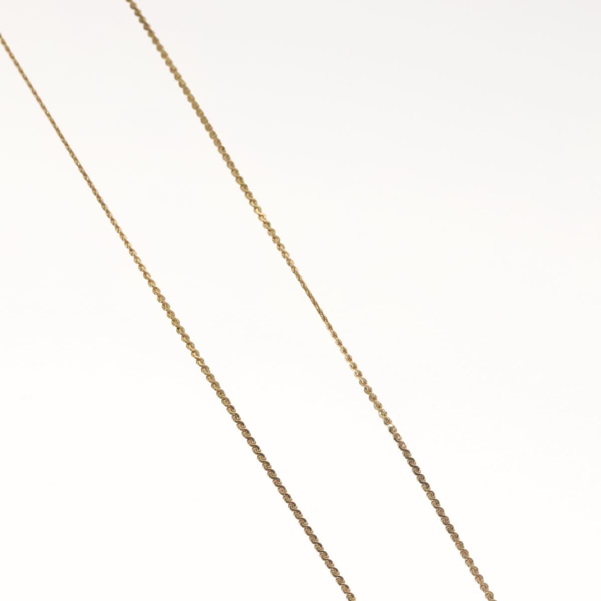 Christian Dior Necklace metal Gold Auth 132360