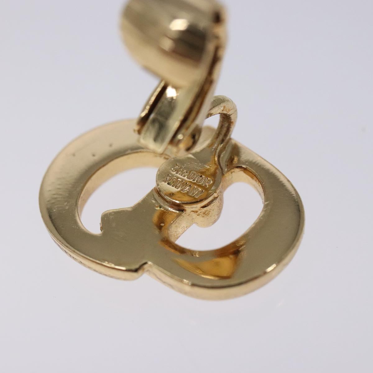 Christian Dior Earring metal Gold Auth 132361