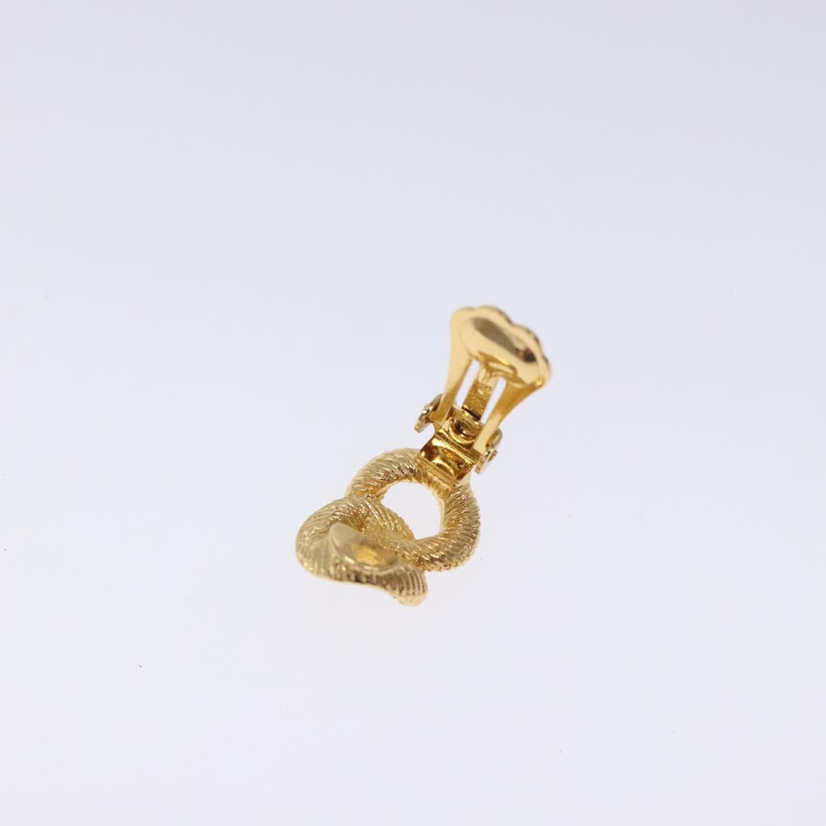 Christian Dior Earring metal Gold Auth 132363
