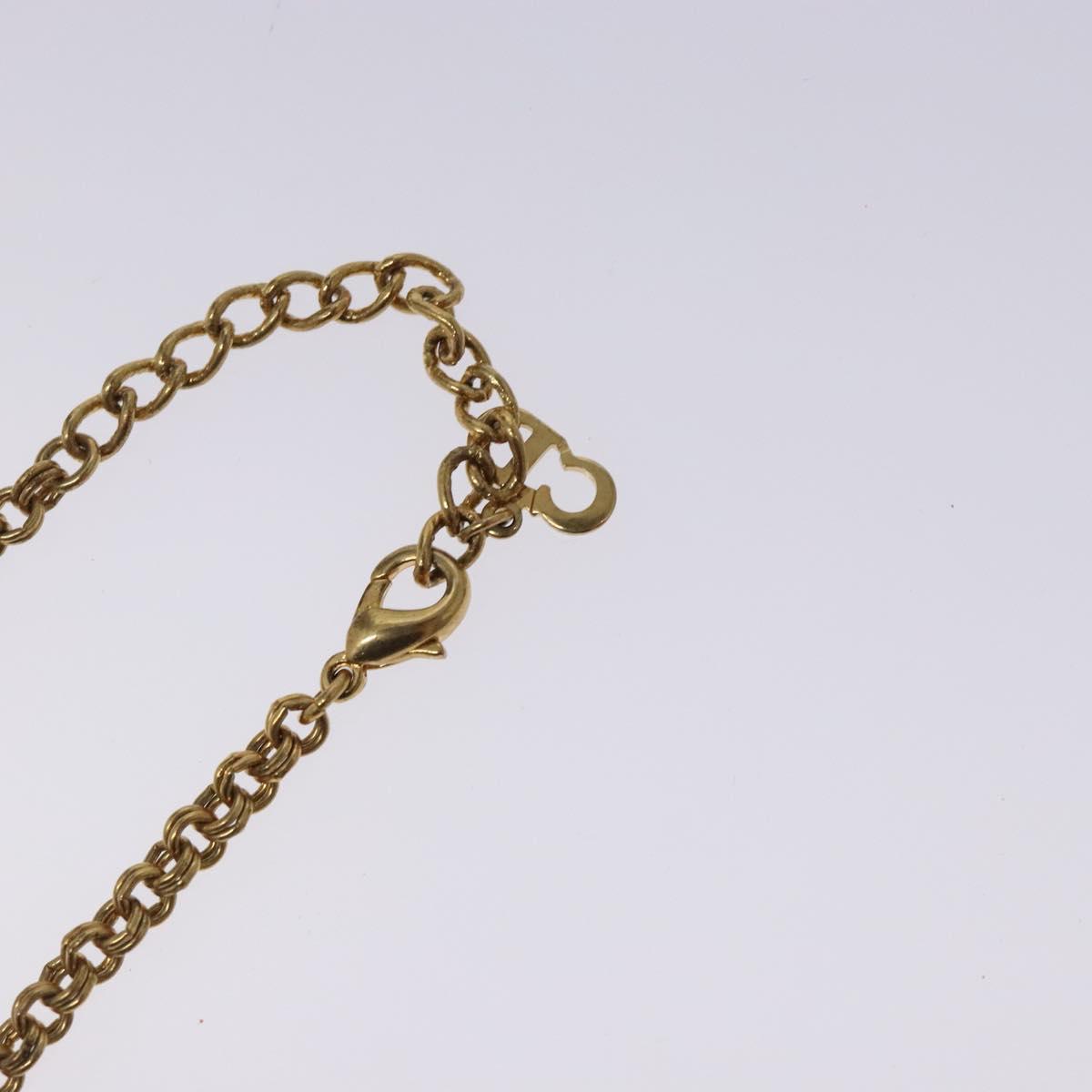 Christian Dior Necklace metal Gold Auth 132364