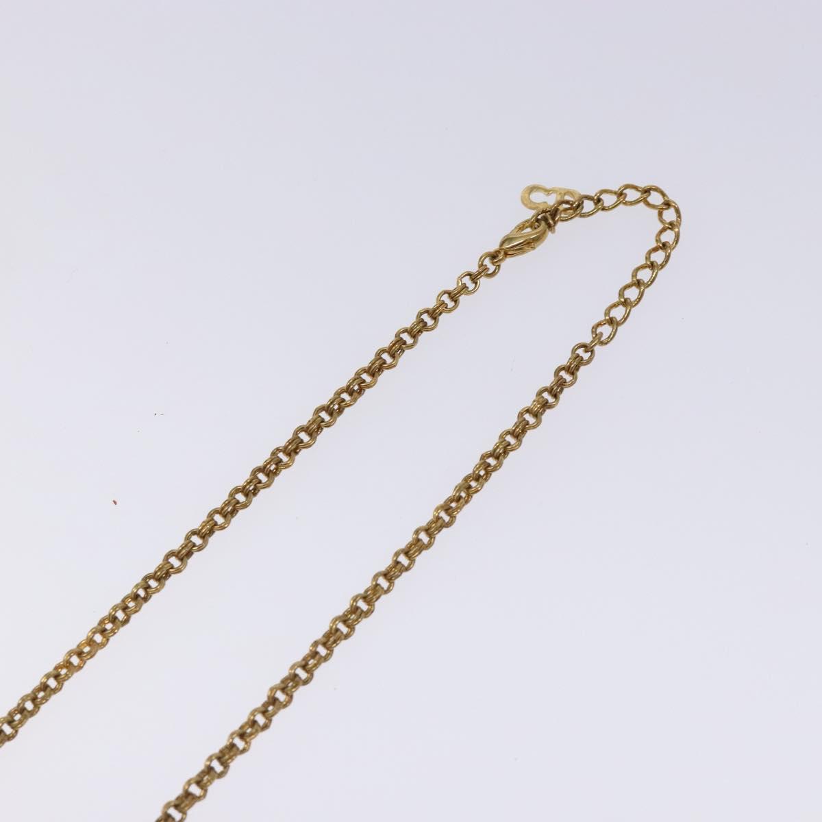 Christian Dior Necklace metal Gold Auth 132364