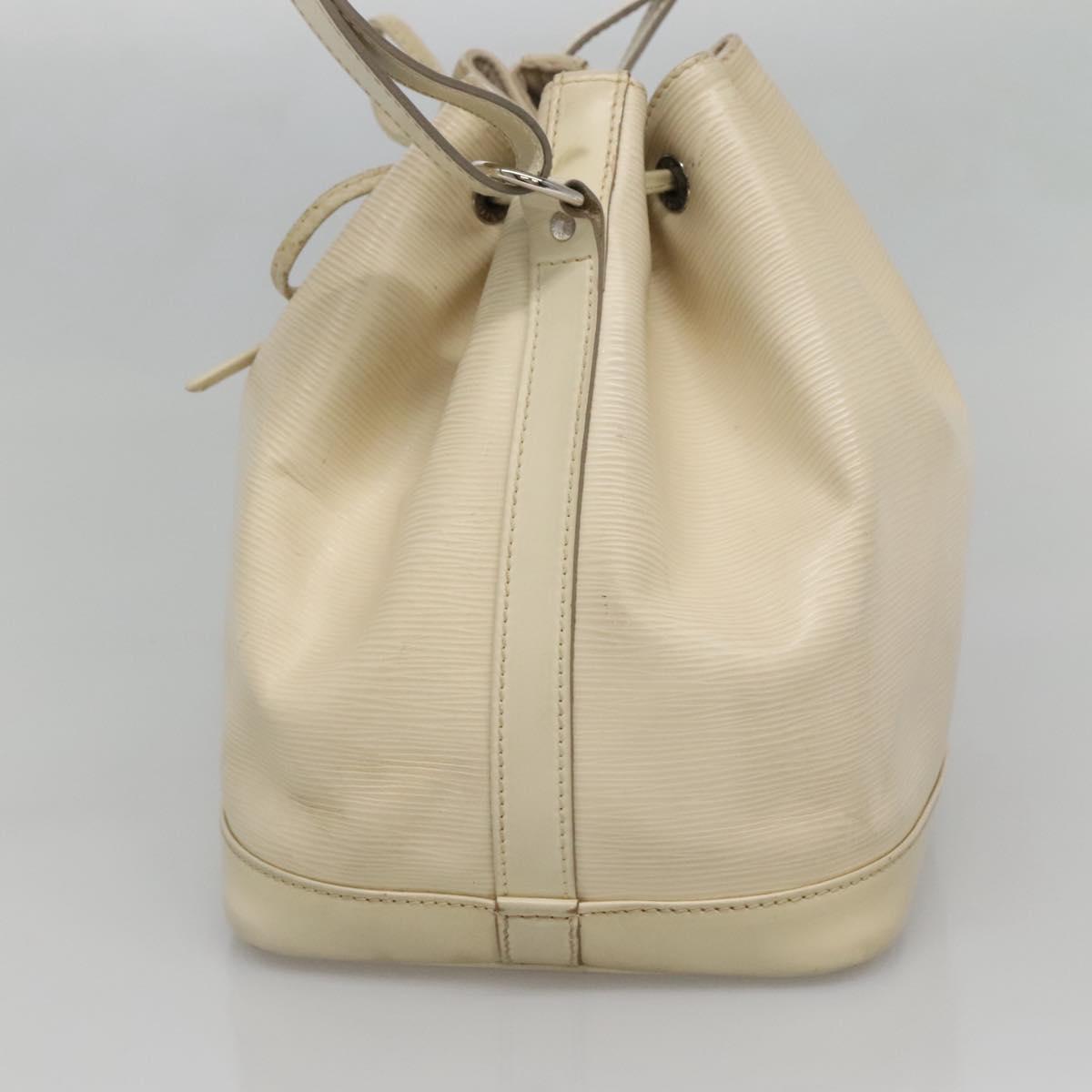 LOUIS VUITTON Epi Petit Noe Shoulder Bag White Yvoire M4084J LV Auth 132439