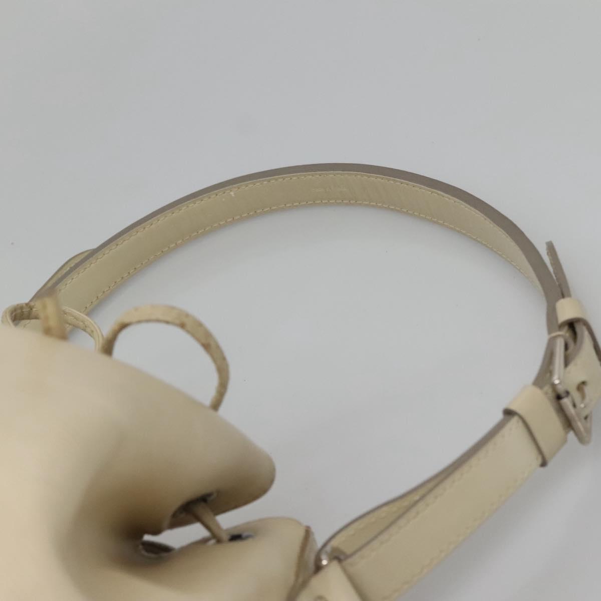 LOUIS VUITTON Epi Petit Noe Shoulder Bag White Yvoire M4084J LV Auth 132439
