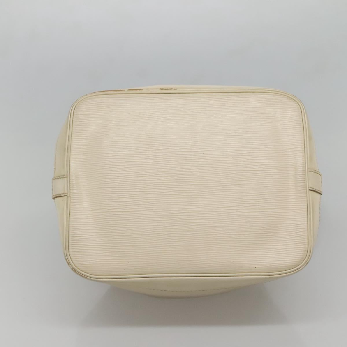 LOUIS VUITTON Epi Petit Noe Shoulder Bag White Yvoire M4084J LV Auth 132439