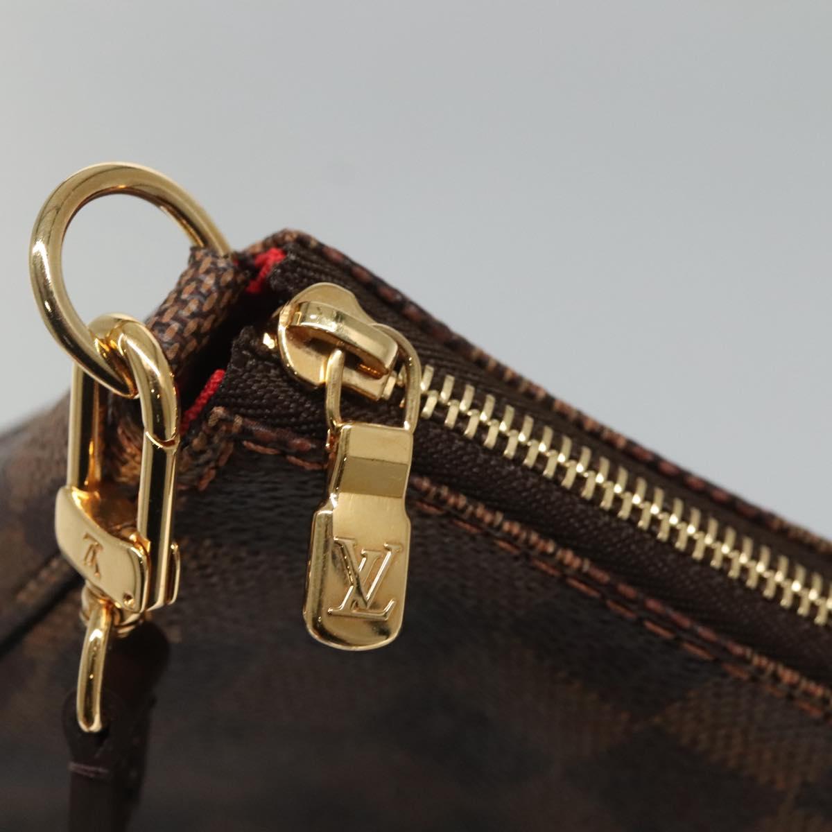 LOUIS VUITTON Damier Ebene Pochette Accessoires Pouch N41206 LV Auth 132441