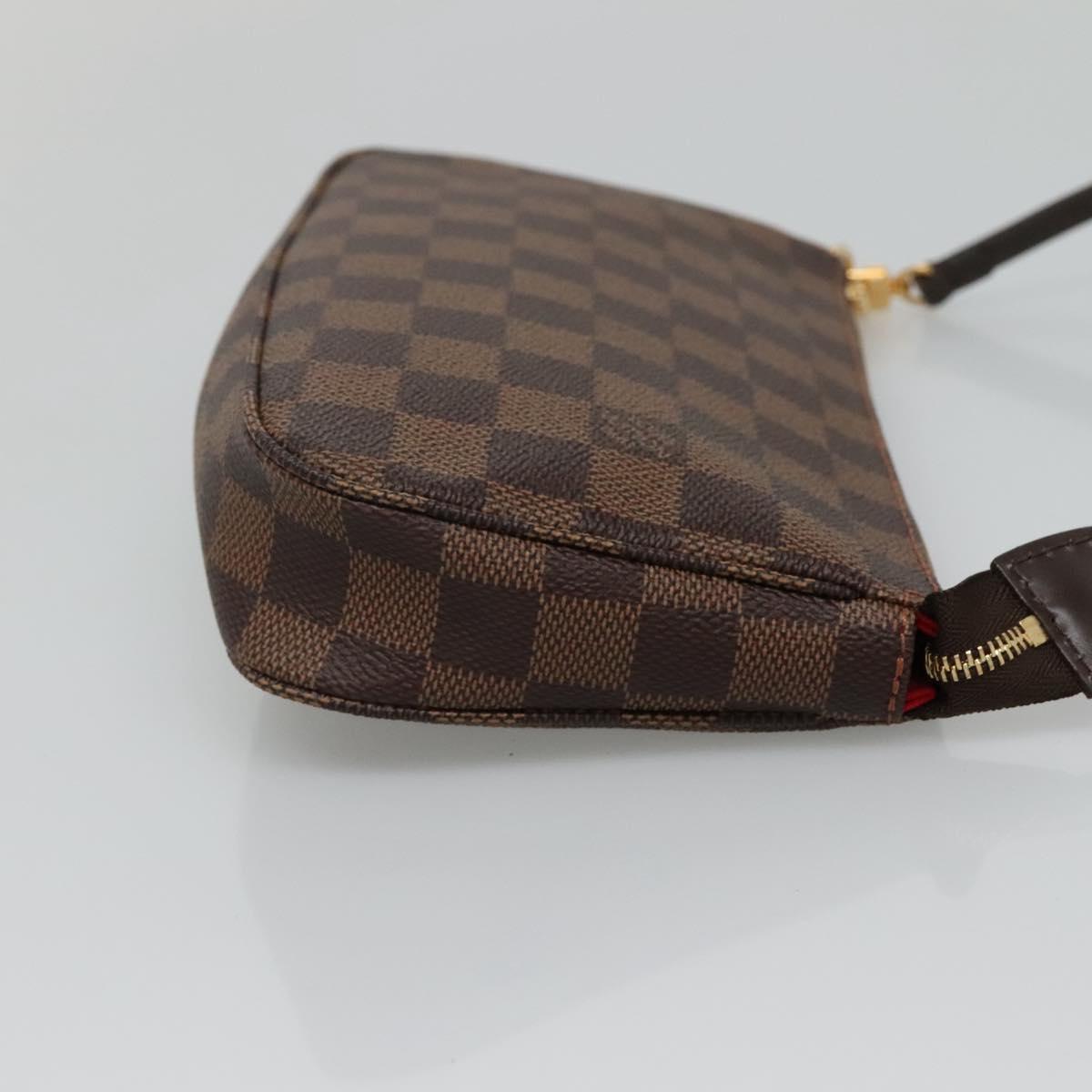 LOUIS VUITTON Damier Ebene Pochette Accessoires Pouch N41206 LV Auth 132441