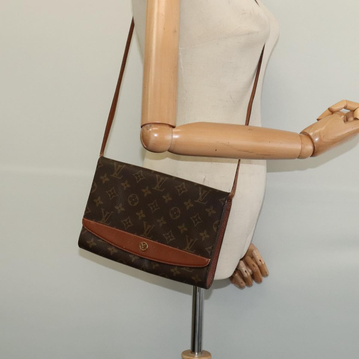 LOUIS VUITTON Monogram Bordeaux 24 Shoulder Bag M51798 LV Auth 132444