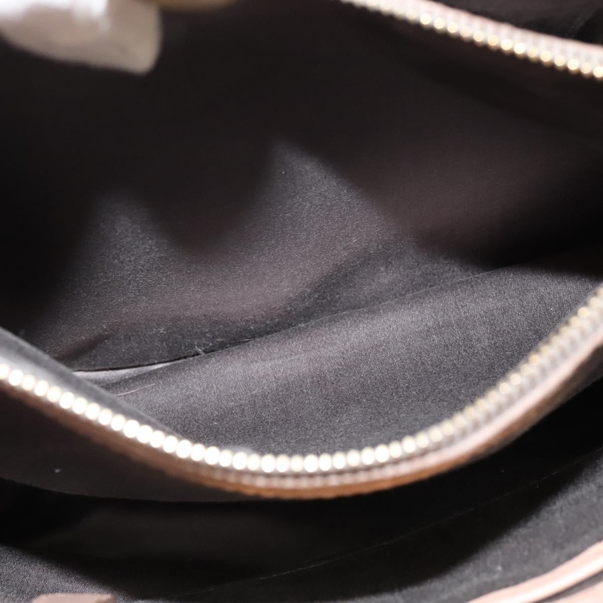 Miu Miu Matelasse Hand Bag Leather 2way Beige Gold Auth 132451