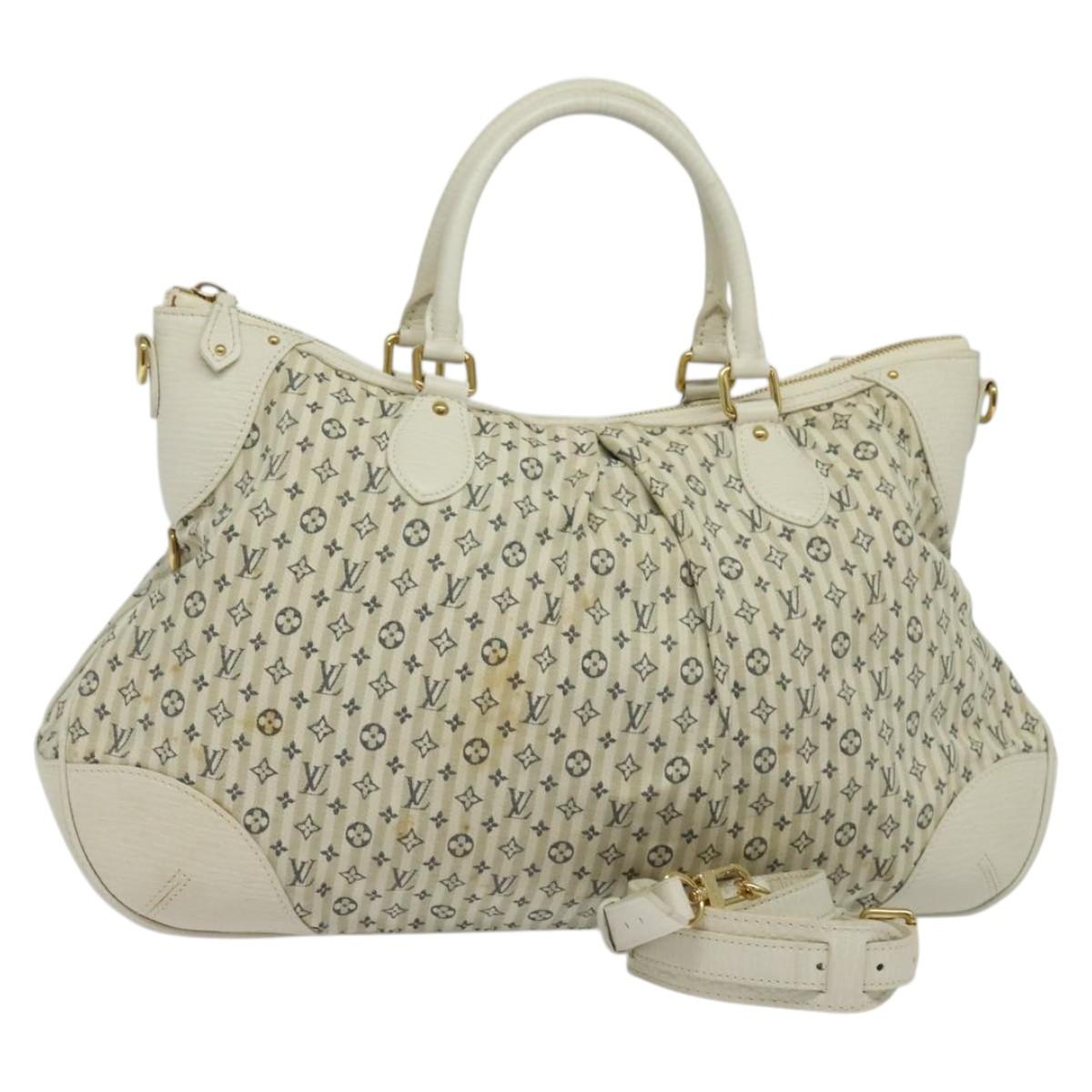 LOUIS VUITTON Monogram Mini Lin Croisette Marina GM Bag 2way M95492 Auth 132463