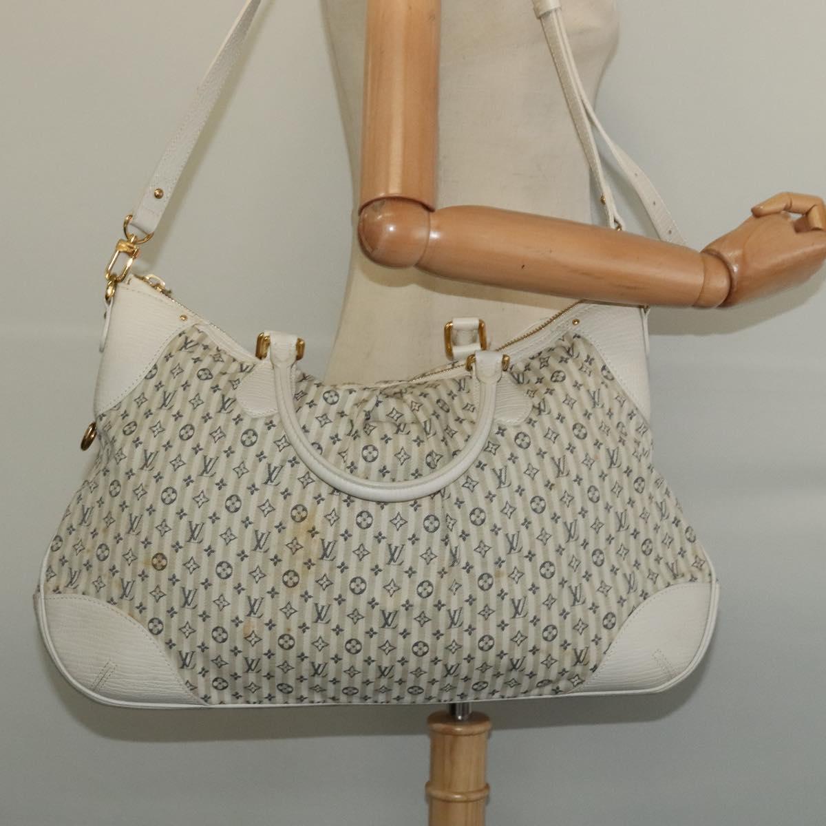 LOUIS VUITTON Monogram Mini Lin Croisette Marina GM Bag 2way M95492 Auth 132463